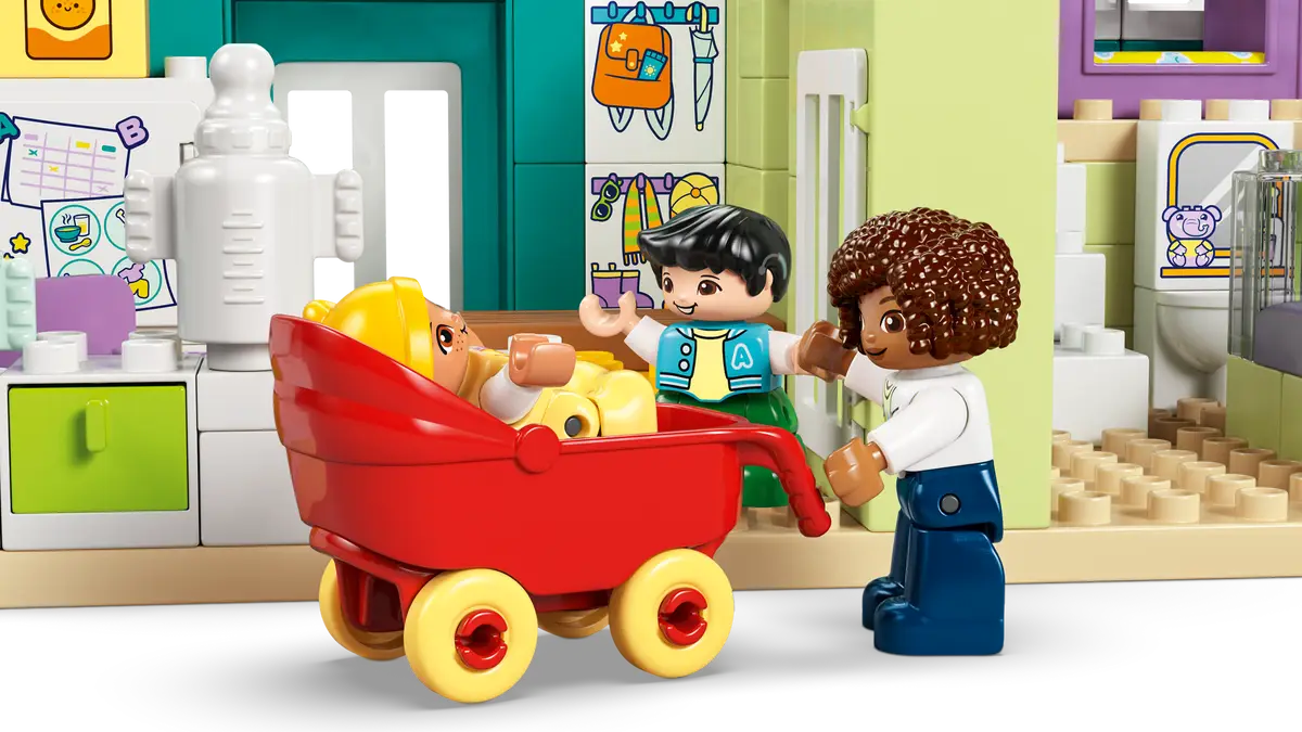 3 in 1 modernes Familienhaus mit Figuren (10470)