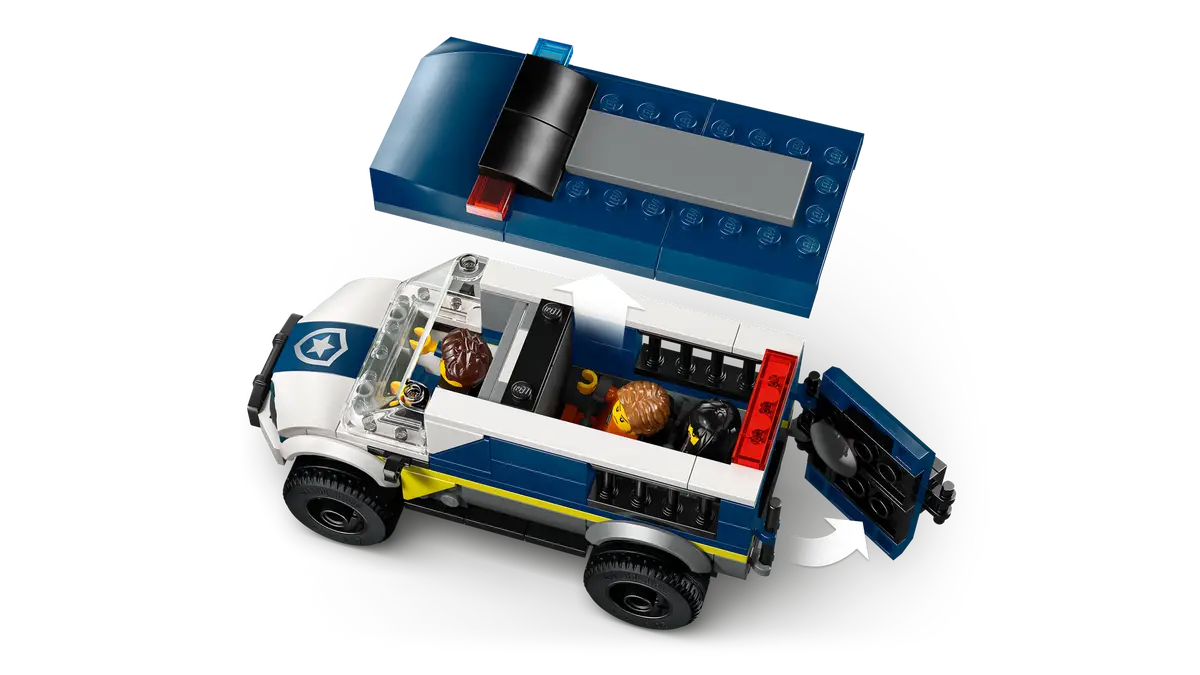 Set da costruzione per furgone da trasporto per prigionieri della polizia (60479)