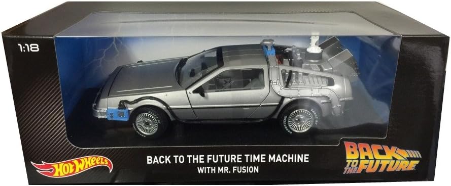Hot Wheels Elite Collector Retour vers le futur Machine à voyager dans le temps avec M. Fusion