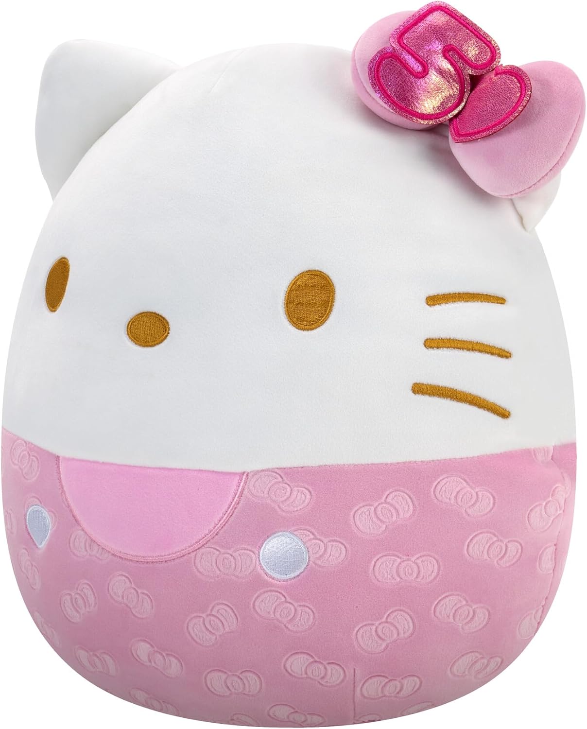Squishmallows Hello Kitty and Friends 50. Jubiläum, rosa geprägtes Hello Kitty