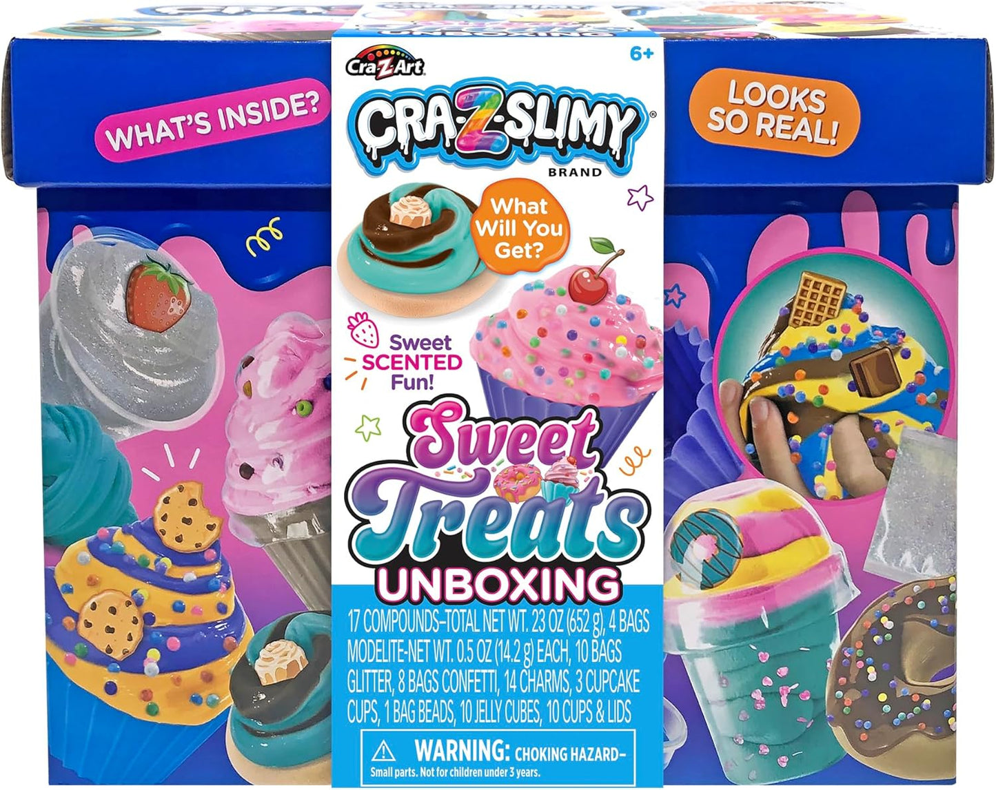 Cra-Z-Slimy Sweet Treats Scented Slime Unboxing Kit – Kreieren Sie Ihre eigenen, süß duftenden Slime-Kreationen