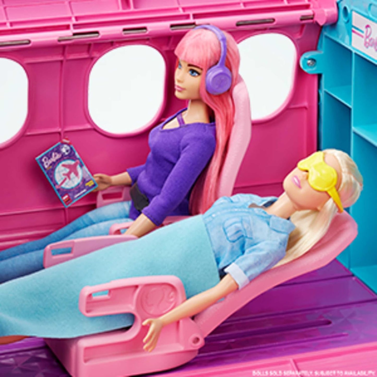 Barbie Dreamplane Spielset Flugzeugspielzeug mit 15+ Zubehörteilen ab 3 Jahren