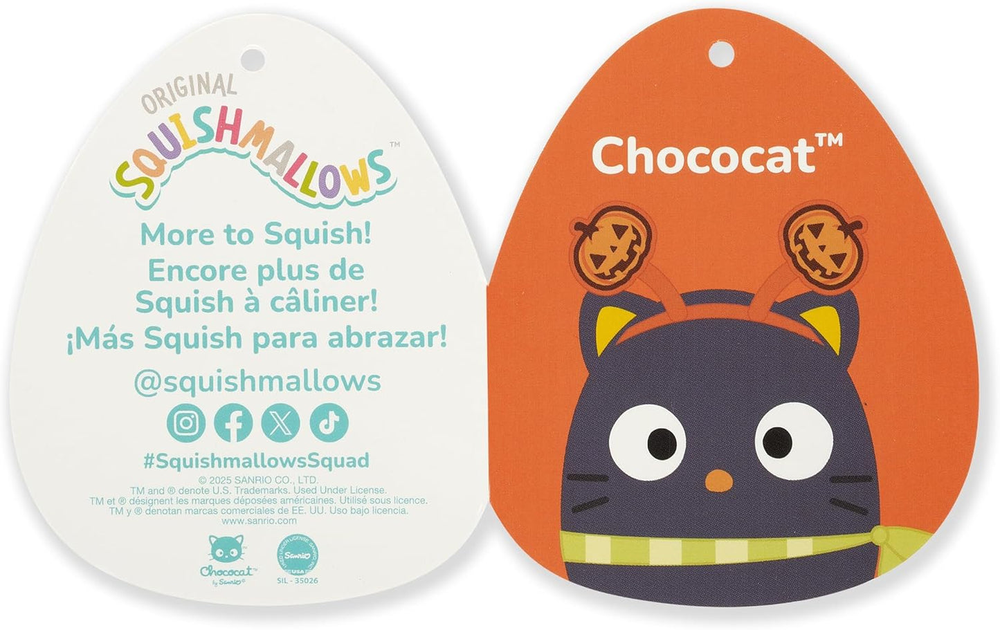 Squishmallows Hello Kitty und Freunde Halloween 2025 Chococat