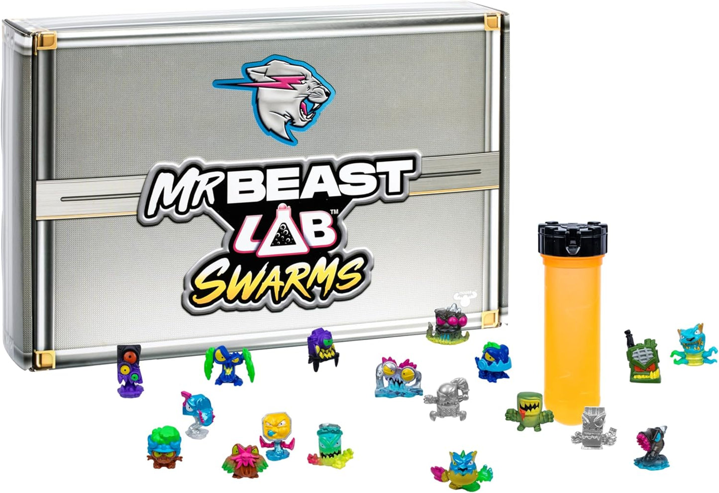 MrBeast Lab Swarms Atomic Cash Case – 18er-Pack exklusiver Ultra Rare- und Special Edition-Figuren!