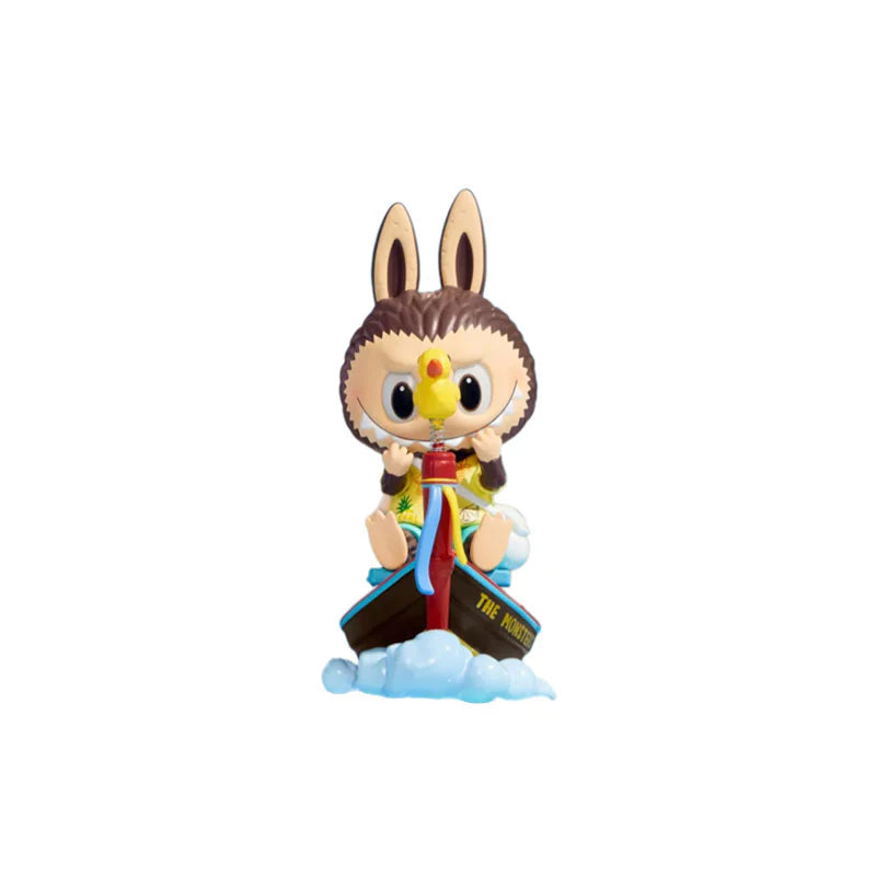 Labubu Thailand Limited Figurine tendance en forme de bateau à longue queue