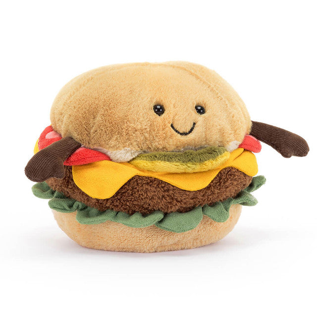 Jellycat Amuseables hamburger