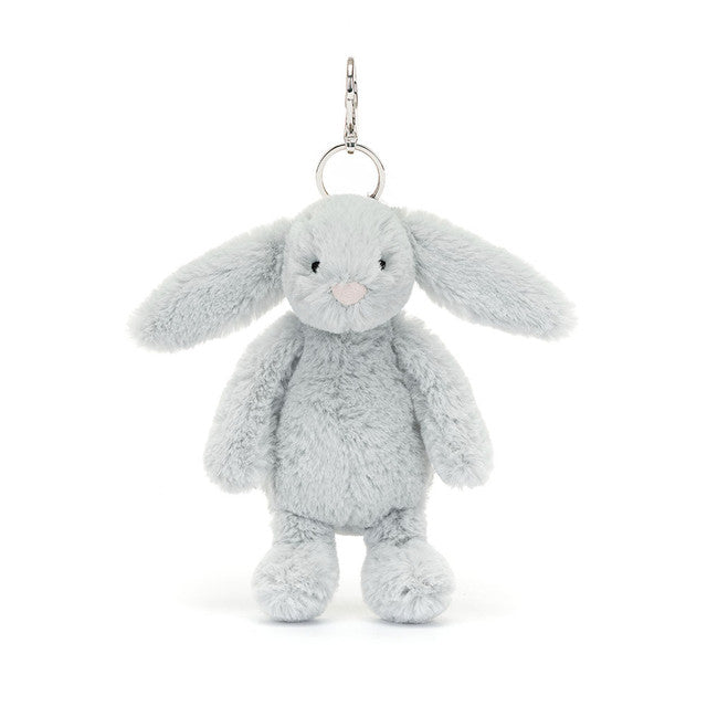 Jellycat Bashful Silberner Hasen-Taschenanhänger