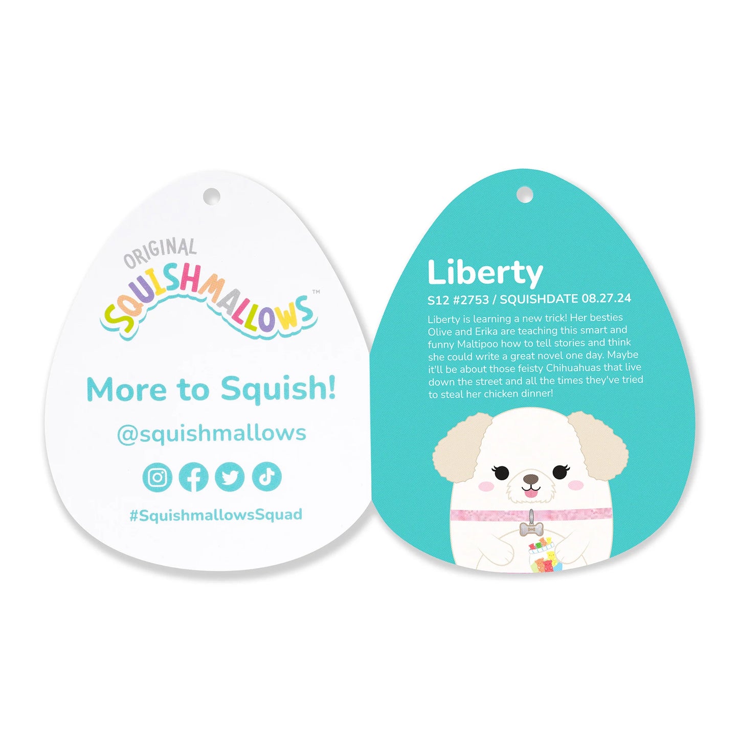 Squishmallows - Fais-Un-Vœu Liberty la Crème Maltipoo