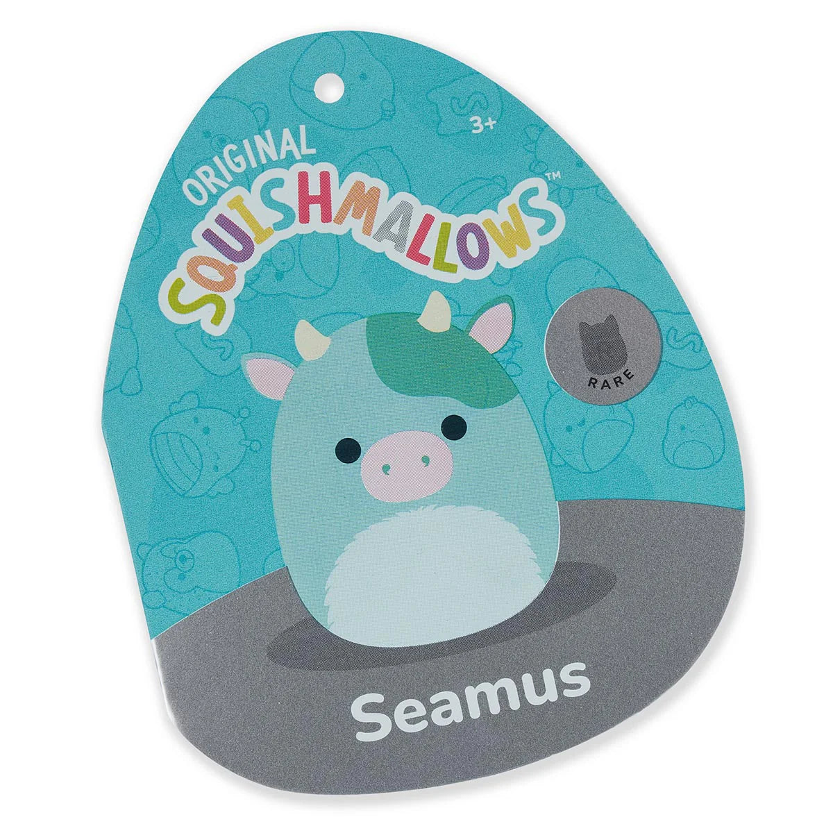 Squishmallows Fuzz-A-Mallows Seamus la vache verte