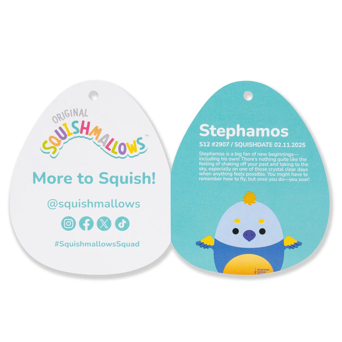 Squishmallows – Stephamos der blaue und gelbe Phönix (ACS)