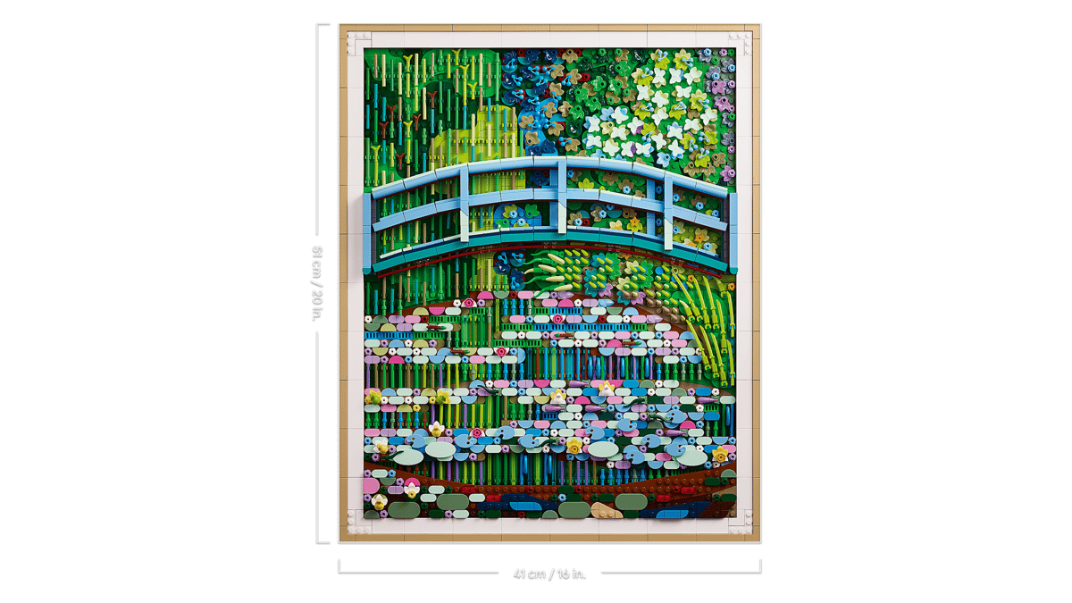 LEGO Art Claude Monet – Bridge over a Pond of Water Lilies (31220)