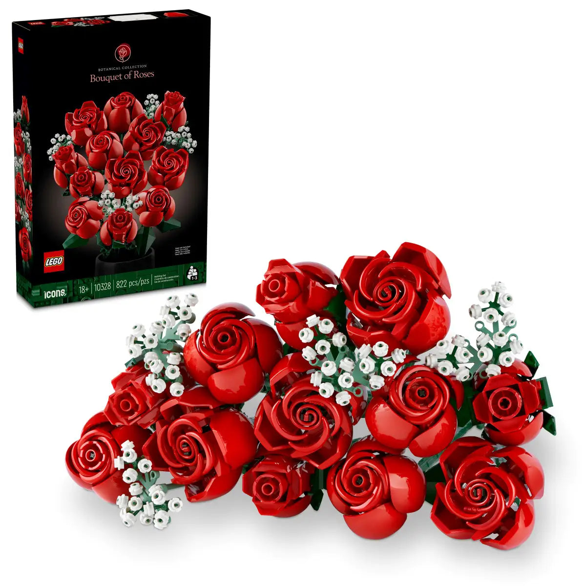 Bouquet de roses (10328) Ensemble de construction