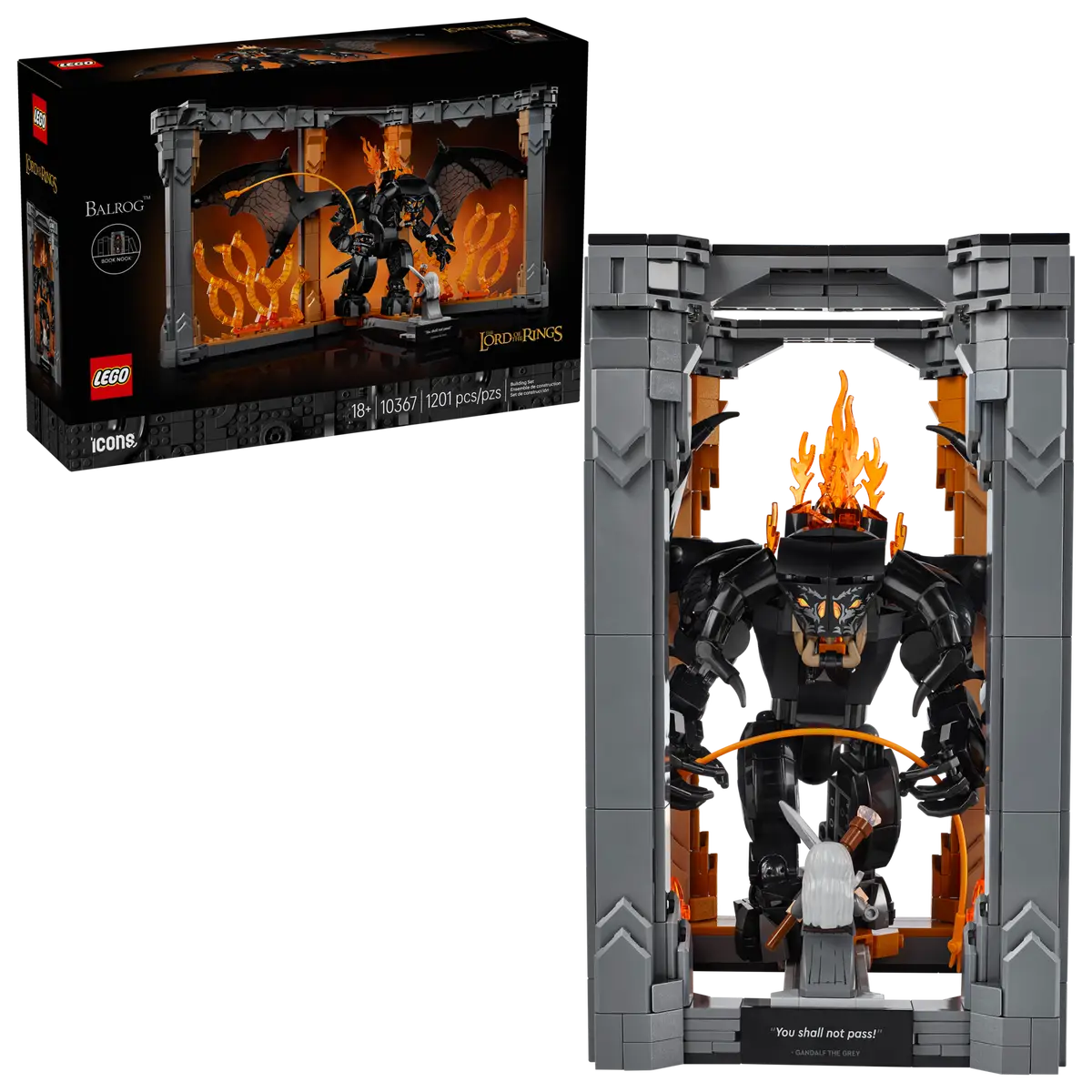 Der Herr der Ringe Balrog Book Nook (10367)