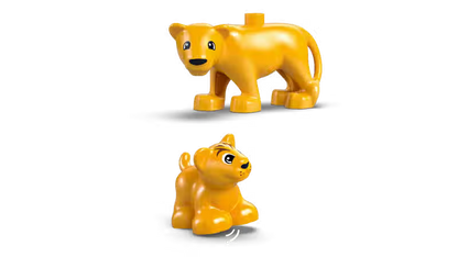 Familles d'animaux sauvages Pingouins et Lions (10442)