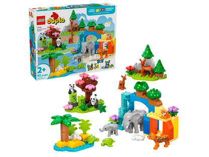 Familles d'animaux sauvages de la ville 3-en-1