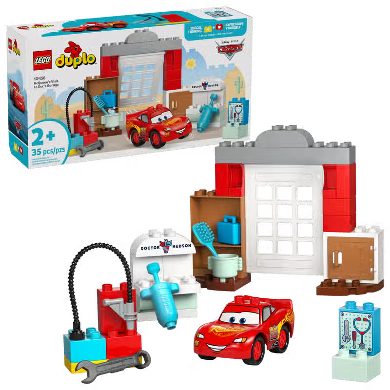 Disney und Pixar Cars Besuch in der Garage von McQueen und Mater (10456)