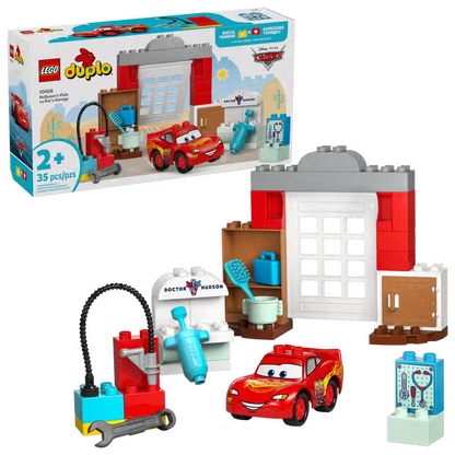 Disney und Pixar Cars Besuch in der Garage von McQueen und Mater (10456)