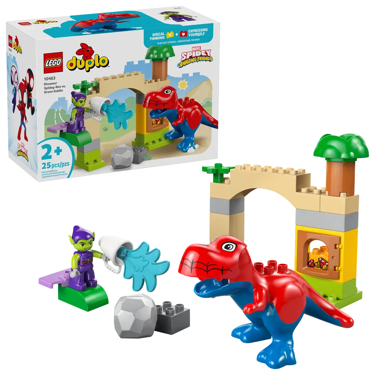 Dinosaurier Spidey-Rex vs. Grüner Kobold (10463)