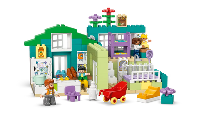 Maison familiale moderne 3 en 1 avec figurines (10470)