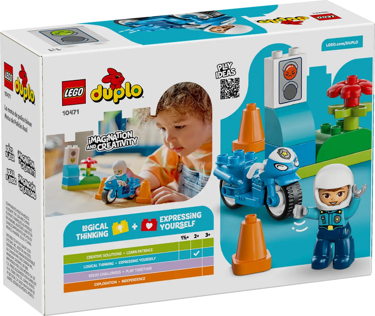 Bleu Moto de police (10471)