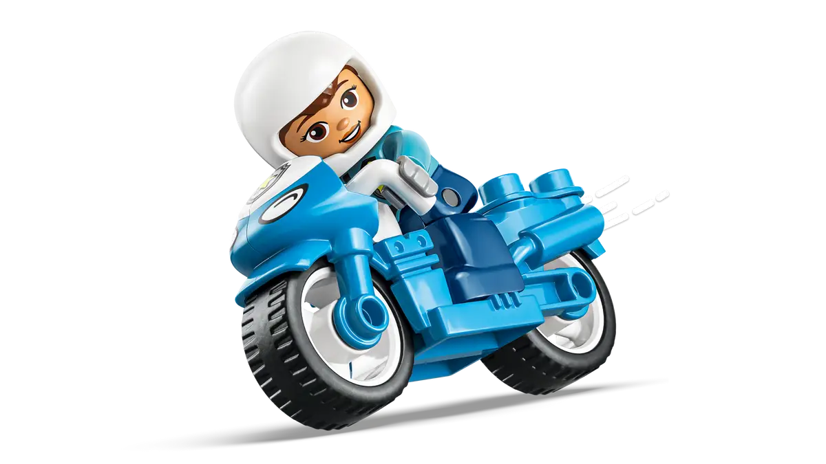 Blaues Polizeimotorrad (10471)