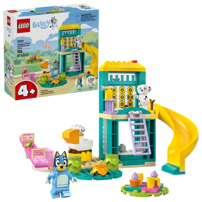 LEGO Bluey, Chloe und Spielplatzspaß