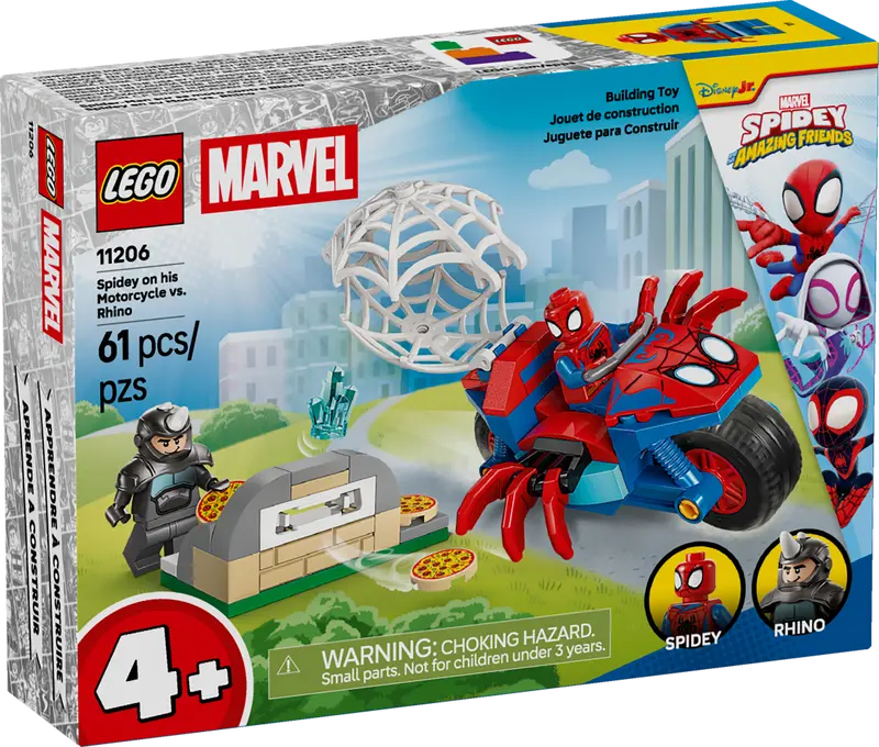 Spidey auf seinem Motorrad vs. Rhino (11206)