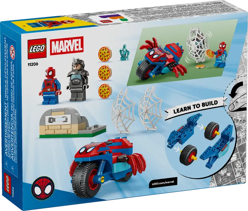 Spidey auf seinem Motorrad vs. Rhino (11206)