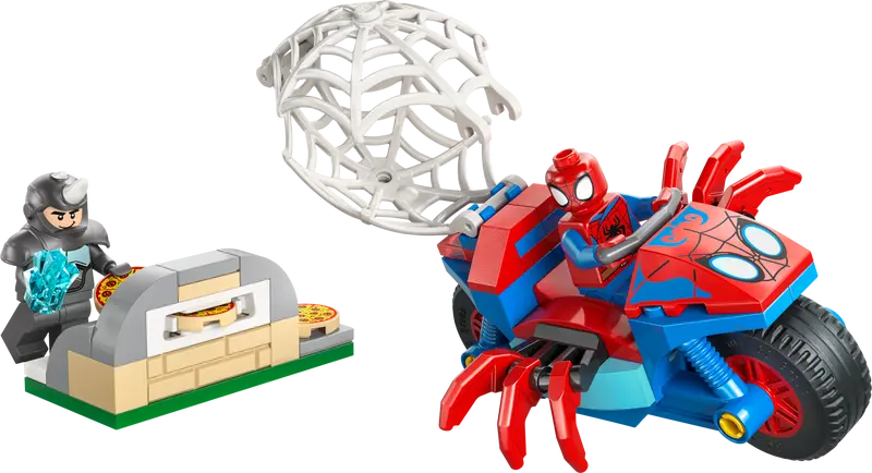 Spidey auf seinem Motorrad vs. Rhino (11206)
