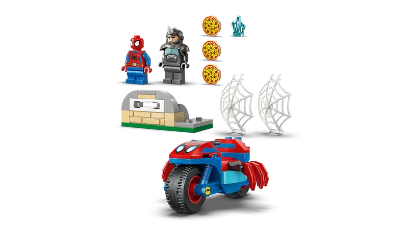 Spidey auf seinem Motorrad vs. Rhino (11206)