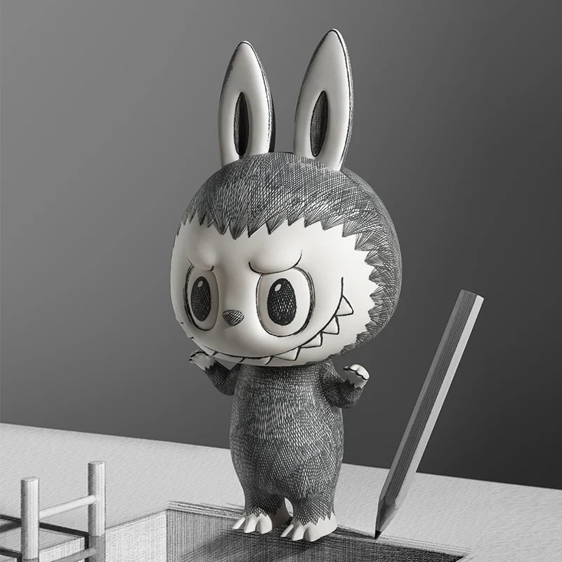 Figurine en vinyle Mega Labubu Sketch – 400%