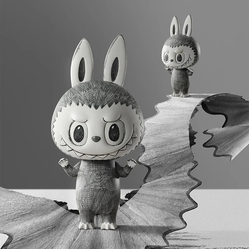 Figurine en vinyle Mega Labubu Sketch – 400%
