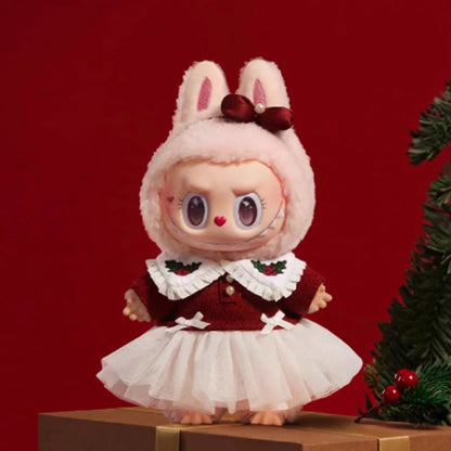 Figurine en peluche de Noël chatoyante de conte de fées Labubu Mokoko