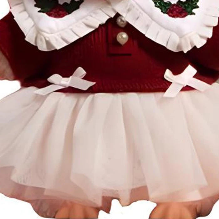 Figurine en peluche de Noël chatoyante de conte de fées Labubu Mokoko
