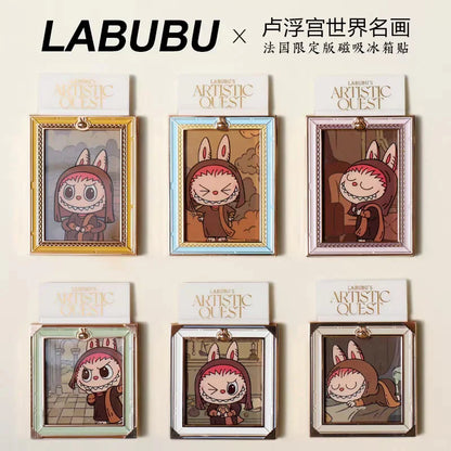 Labubu Louvre Limited Kühlschrankmagnet-Überraschungsbox