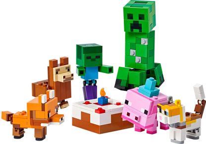 Cochon de fête d'anniversaire Minecraft