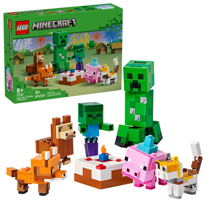 Cochon de fête d'anniversaire Minecraft