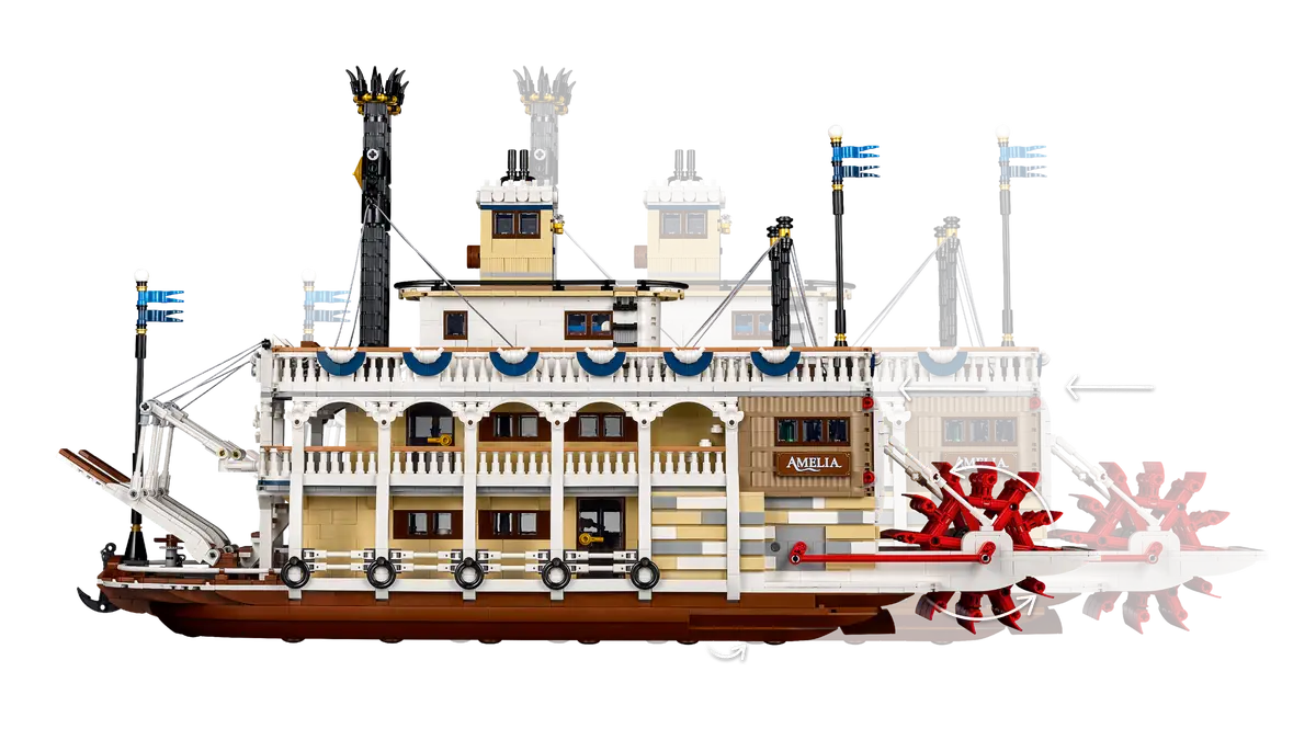 Bateau à vapeur fluvial (21356)
