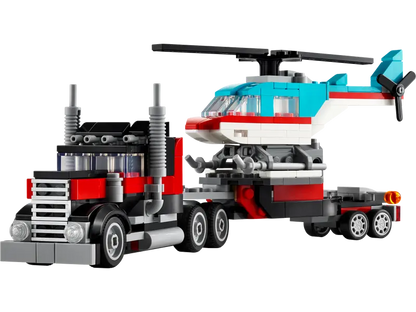 Creator 3-in-1-Pritschenwagen mit Hubschrauber (31146)