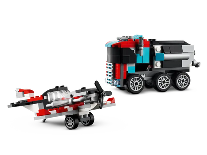 Creator 3-in-1-Pritschenwagen mit Hubschrauber (31146)
