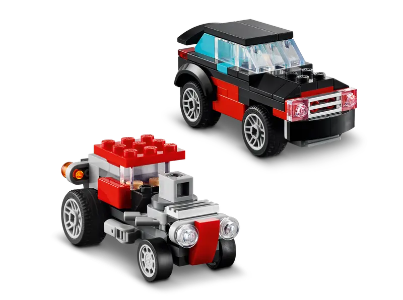 Creator 3-in-1-Pritschenwagen mit Hubschrauber (31146)