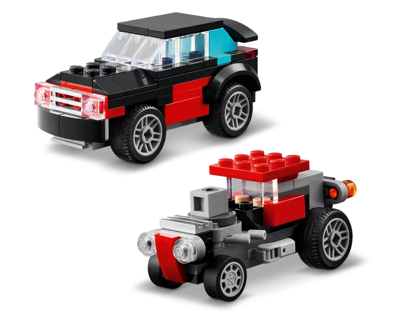 Creator 3-in-1-Pritschenwagen mit Hubschrauber (31146)