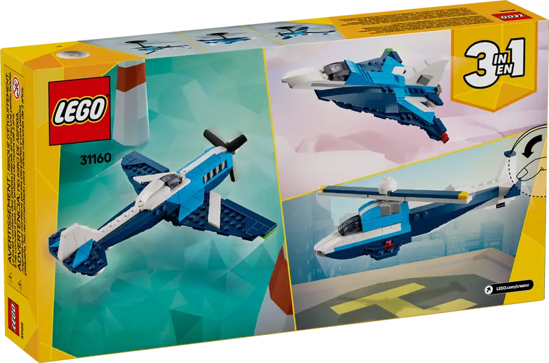 Creator 3-in-1-Rennflugzeug (31160)