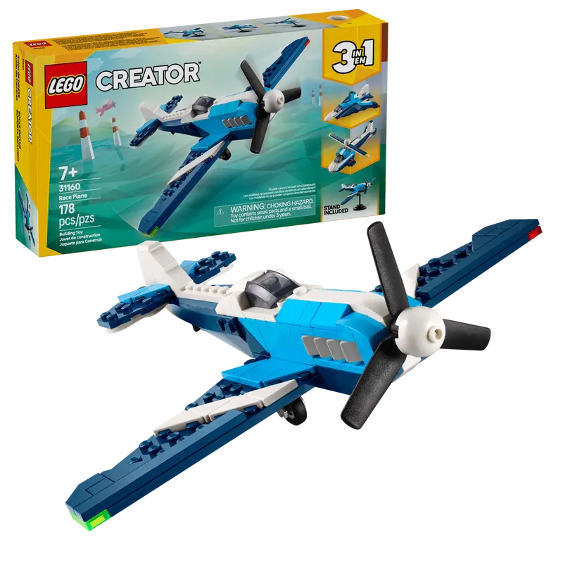 Creator 3-in-1-Rennflugzeug (31160)