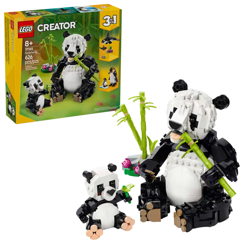 Creator 3-in-1 Wildtiere Panda-Familie (31165)