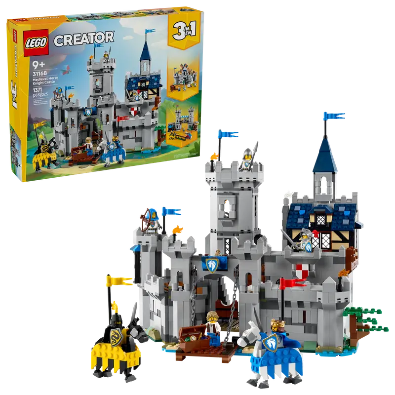 Creator 3in1 Château médiéval et chevaliers à cheval (31168)