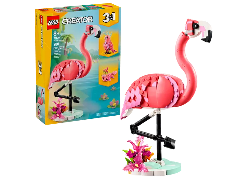 Creator 3-in-1-Wildtiere, rosa Flamingo (31170)