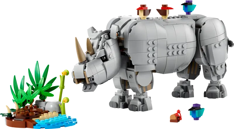 Creator 3in1 Wild Animals Majestic Nashorn mit Vögeln (31171)