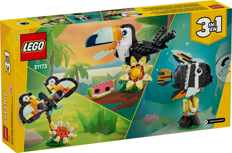 Creator 3-in-1-Wildtiere Tropischer Papagei (31173)