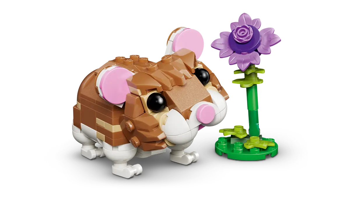 Süßer Hamster mit Blume (31376)